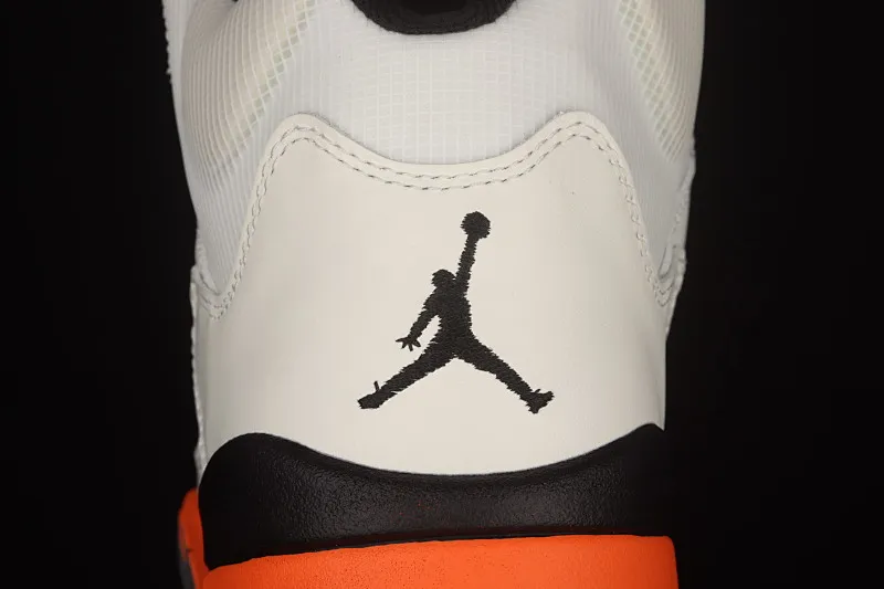 All categories Air Jordan Jordan series basketball shoes Air Jordan 5 pure original version Air Jordan 5 "Total Orange" AJ5 Joe 5 white buckle DC1060-100